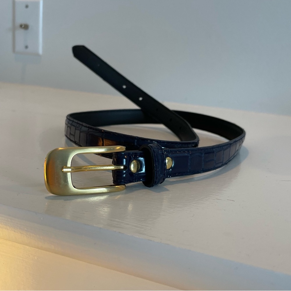 Navy medium belt